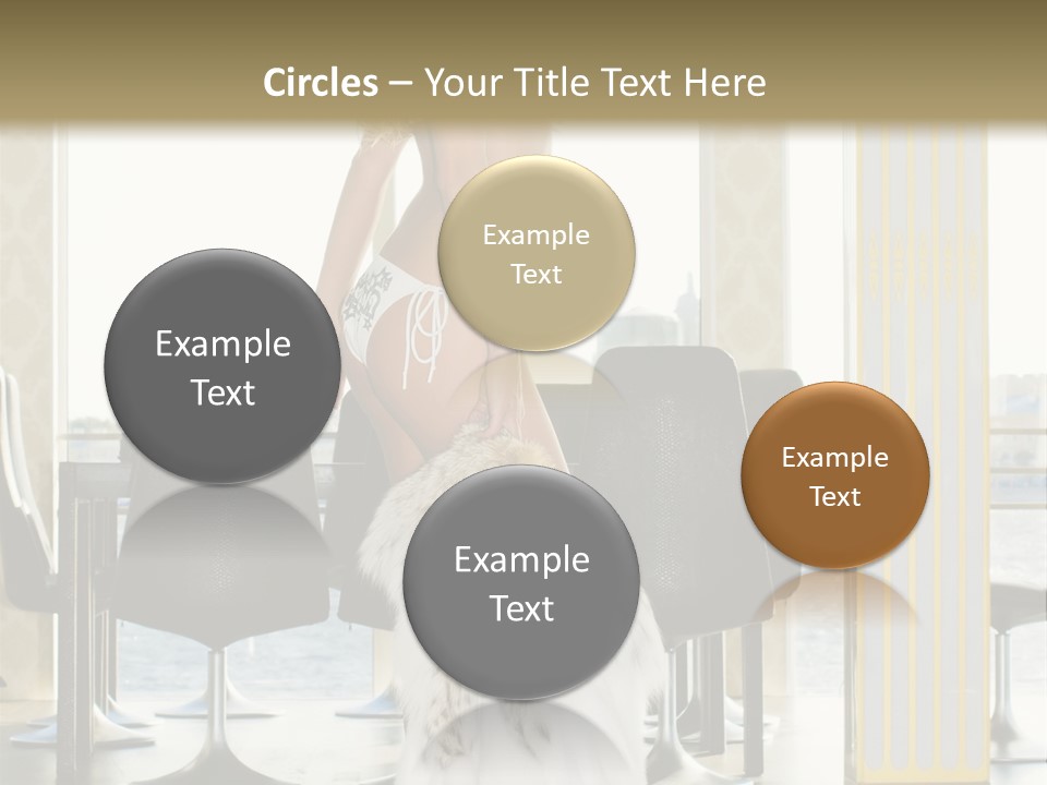 Standing Palace Window PowerPoint Template