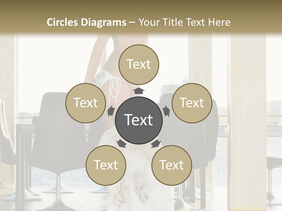 Standing Palace Window PowerPoint Template