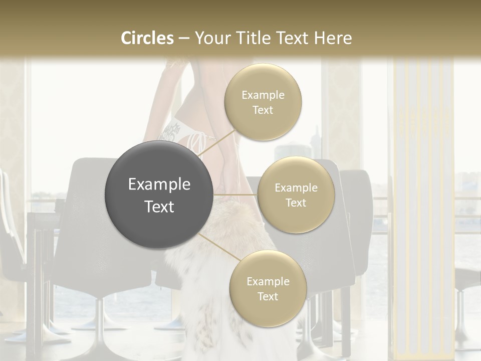 Standing Palace Window PowerPoint Template