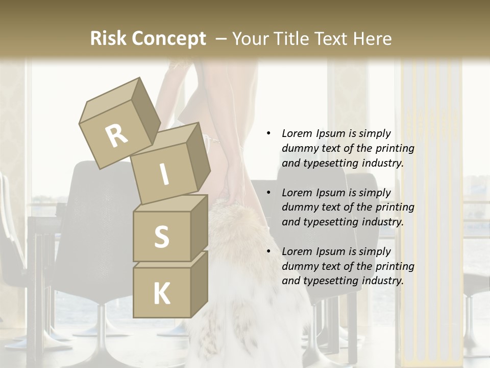 Standing Palace Window PowerPoint Template