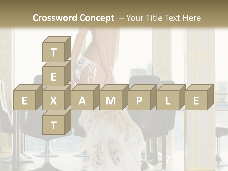 Standing Palace Window PowerPoint Template