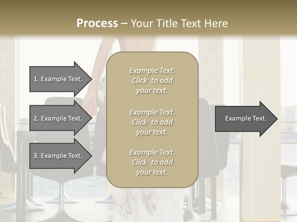 Standing Palace Window PowerPoint Template