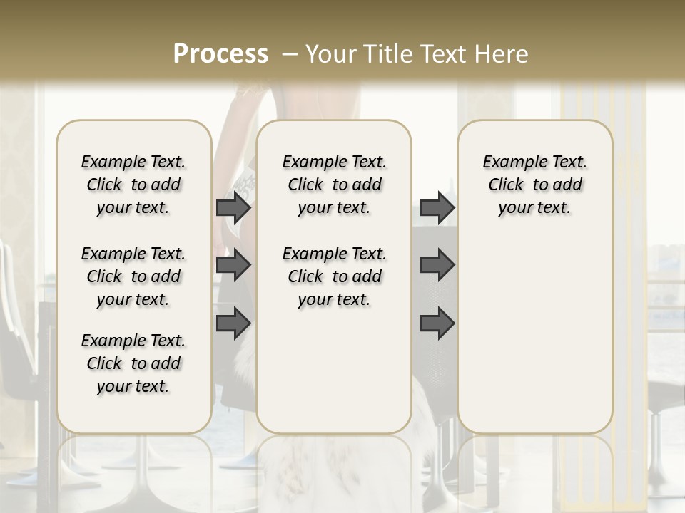 Standing Palace Window PowerPoint Template