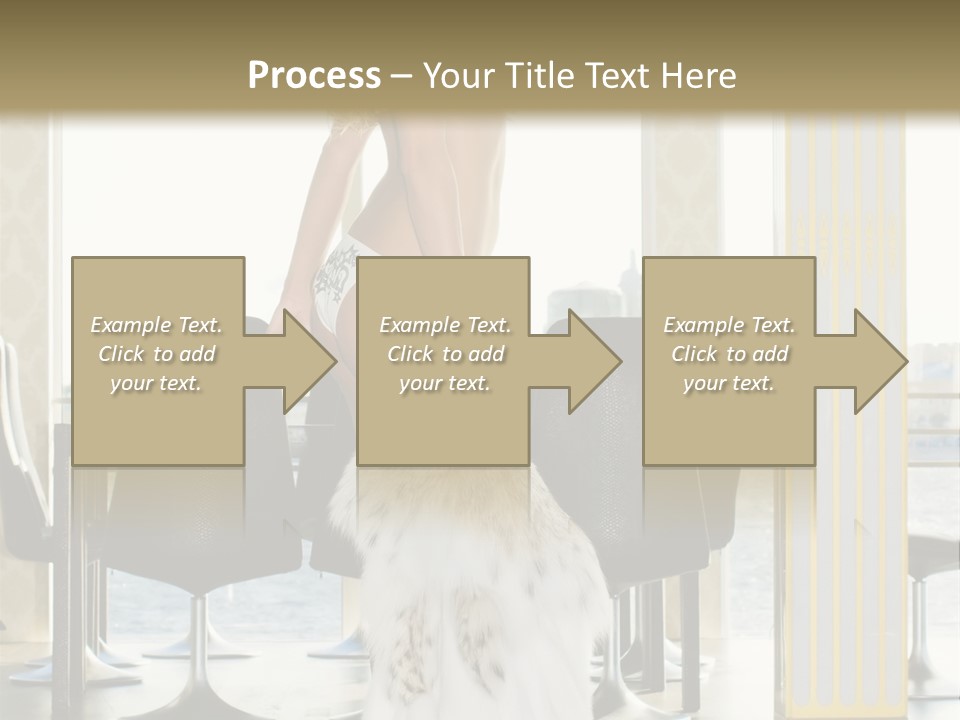 Standing Palace Window PowerPoint Template