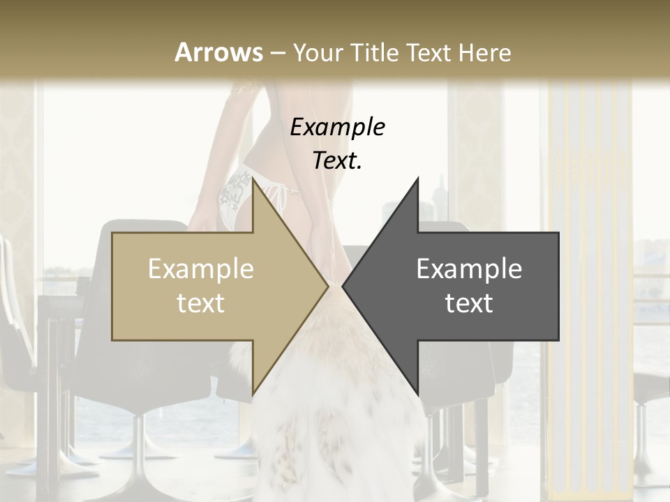 Standing Palace Window PowerPoint Template