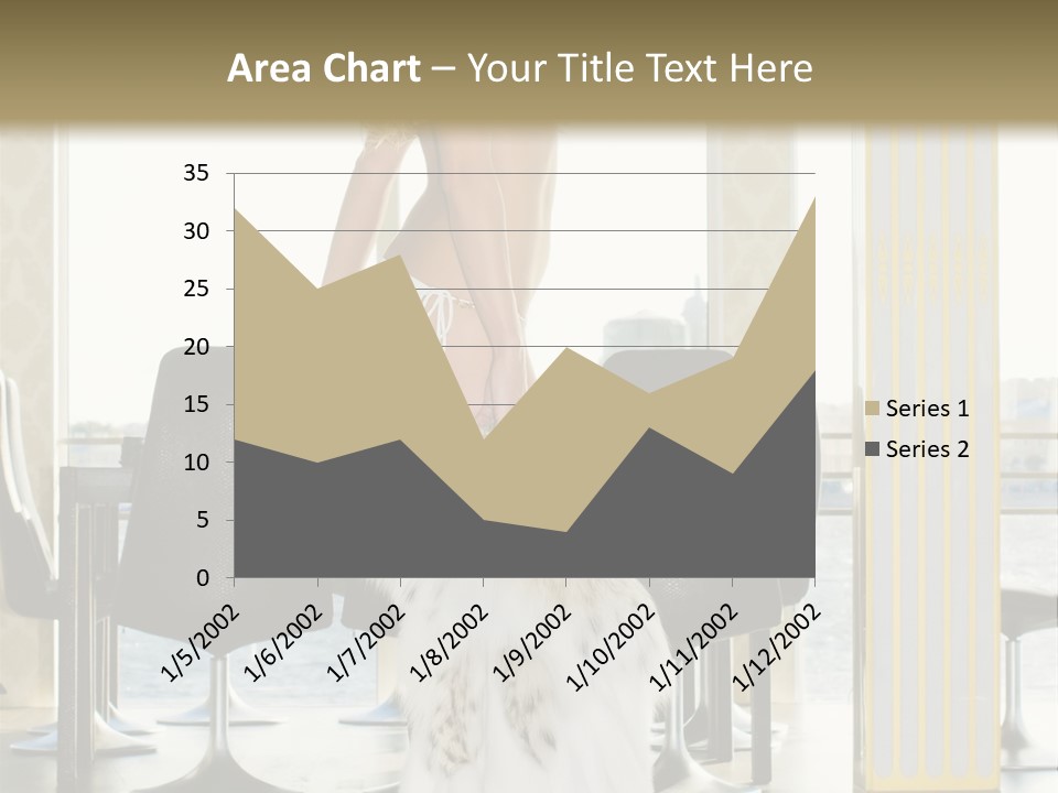 Standing Palace Window PowerPoint Template