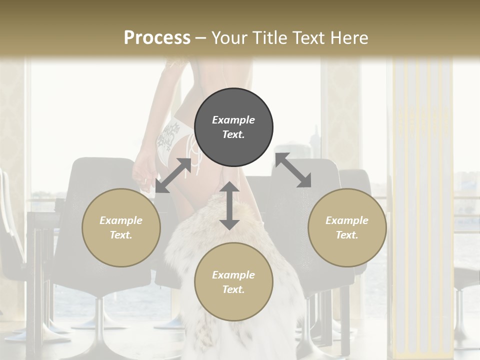Standing Palace Window PowerPoint Template