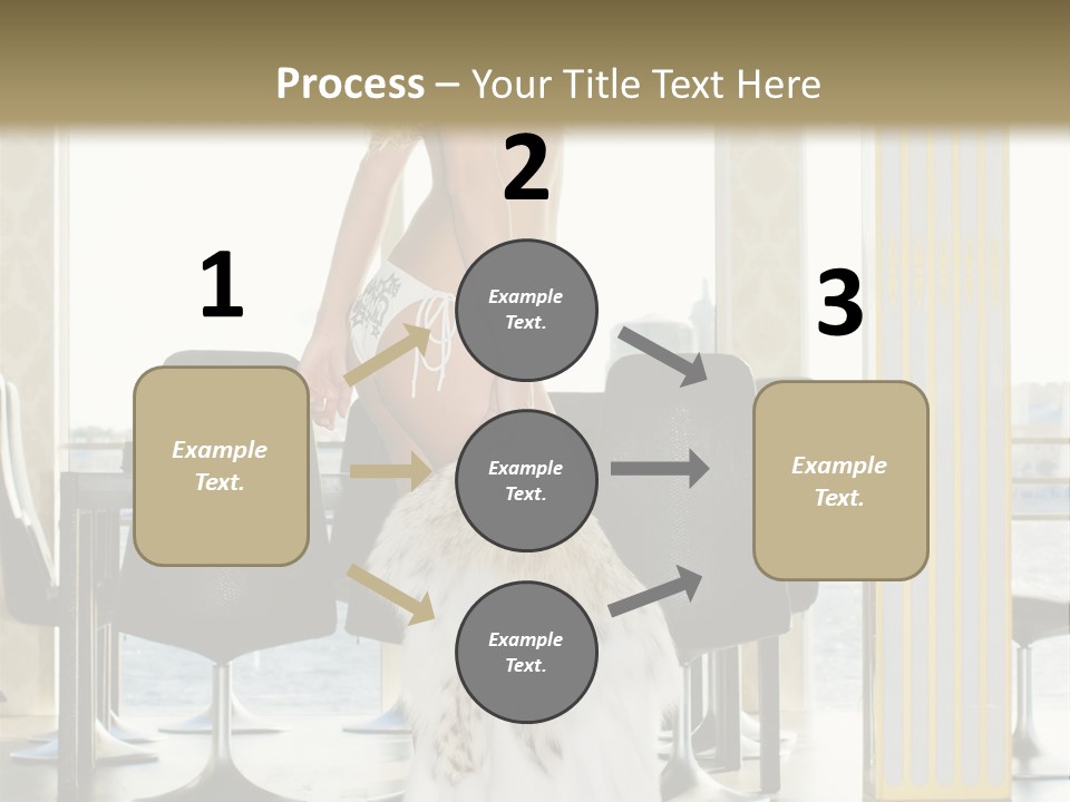 Standing Palace Window PowerPoint Template