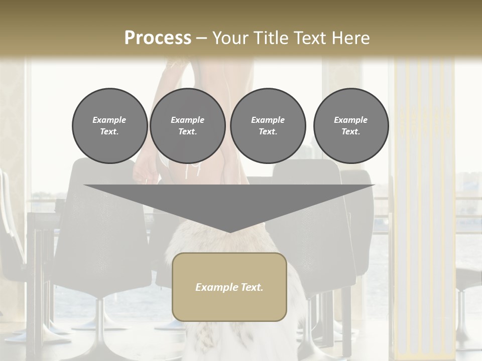 Standing Palace Window PowerPoint Template
