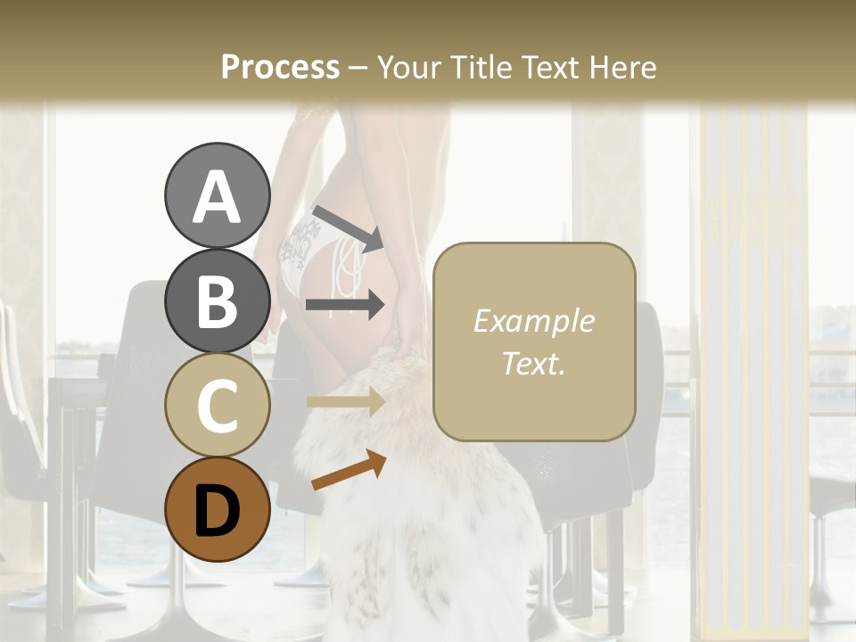 Standing Palace Window PowerPoint Template