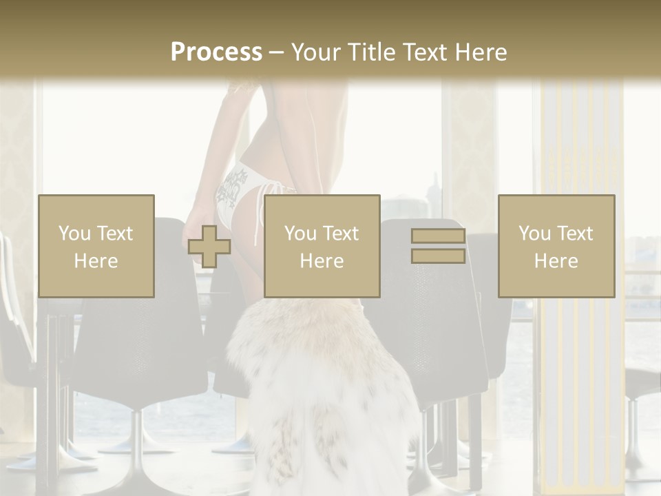 Standing Palace Window PowerPoint Template