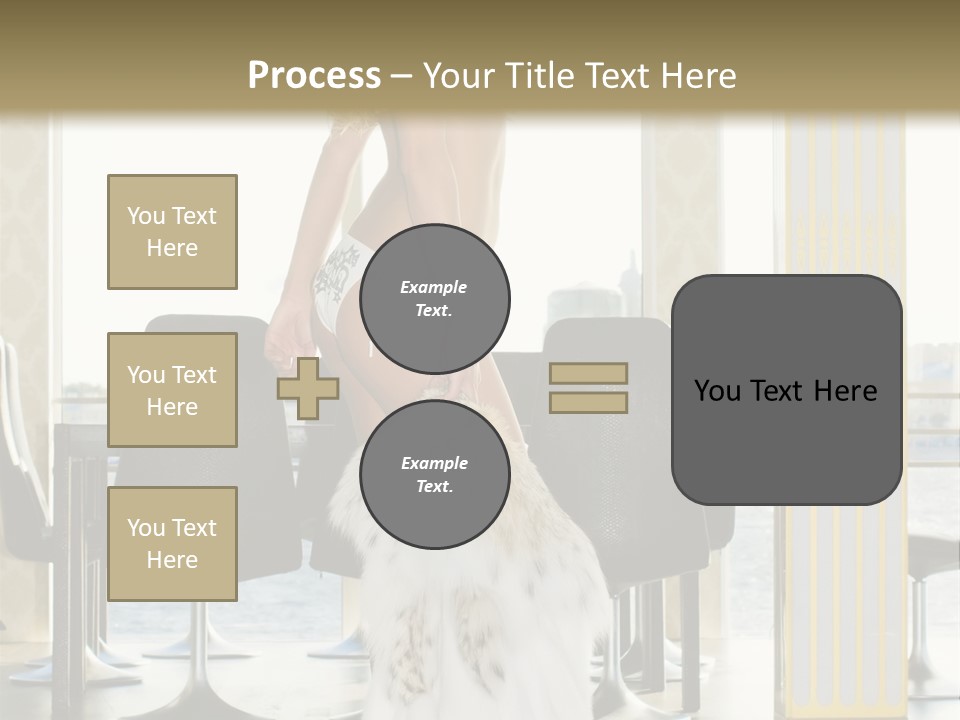 Standing Palace Window PowerPoint Template