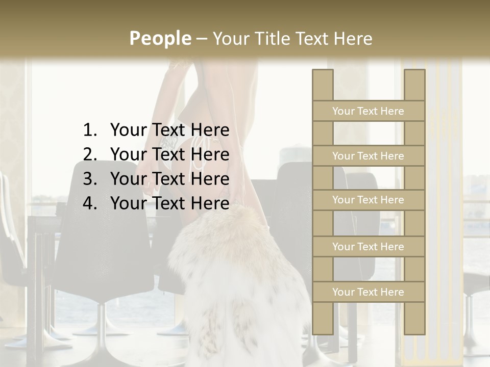 Standing Palace Window PowerPoint Template