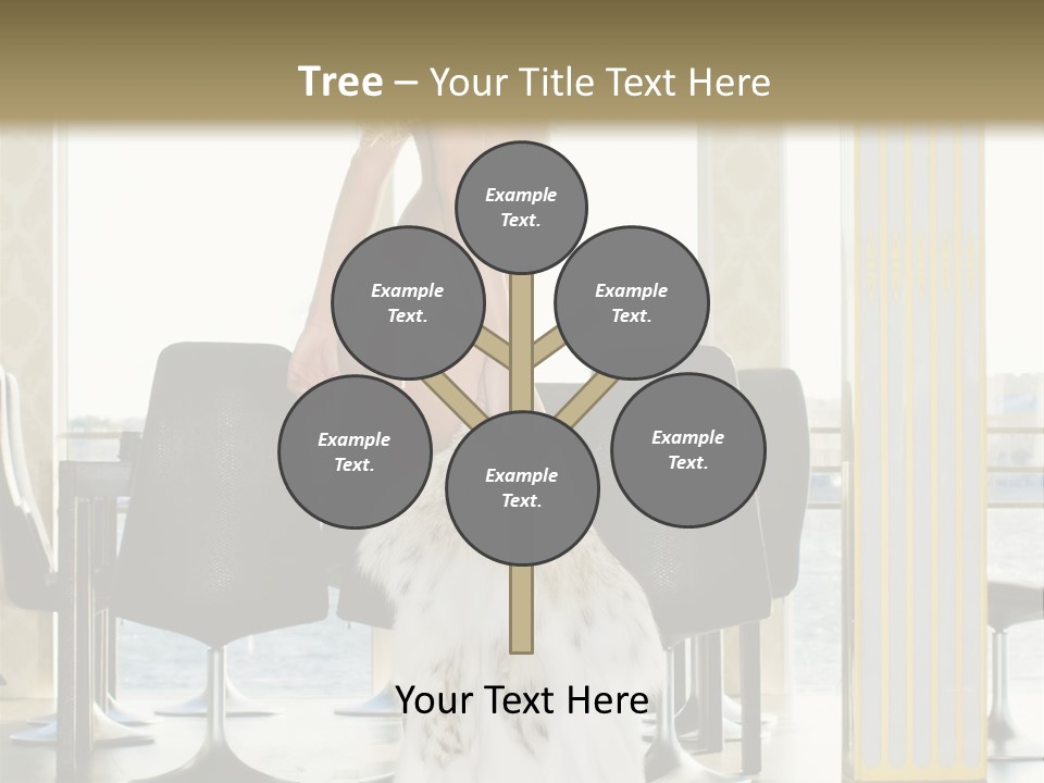 Standing Palace Window PowerPoint Template