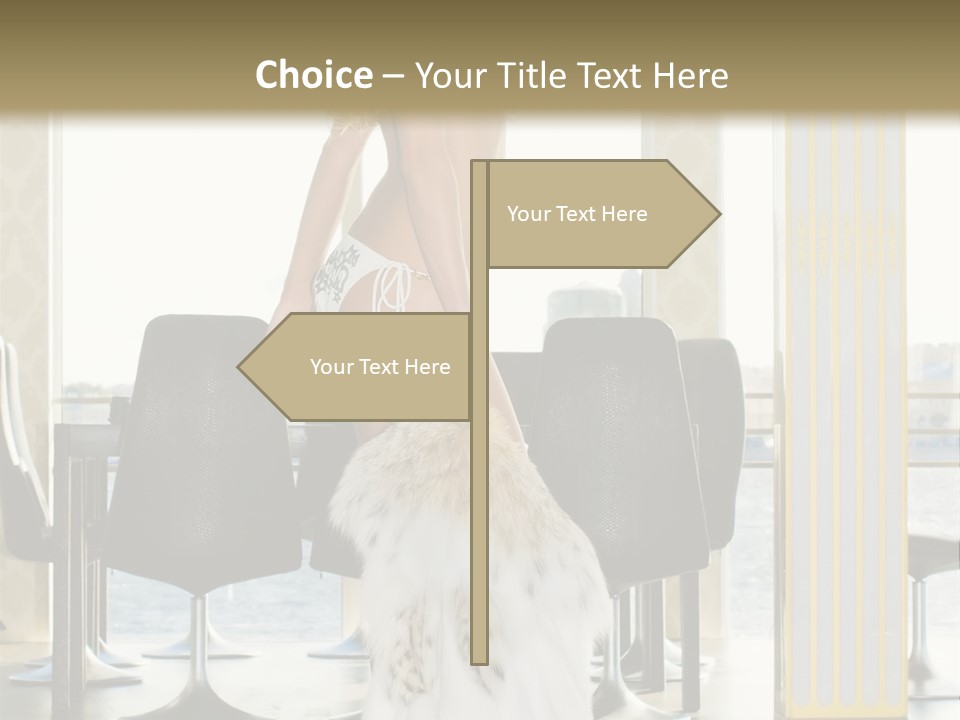 Standing Palace Window PowerPoint Template
