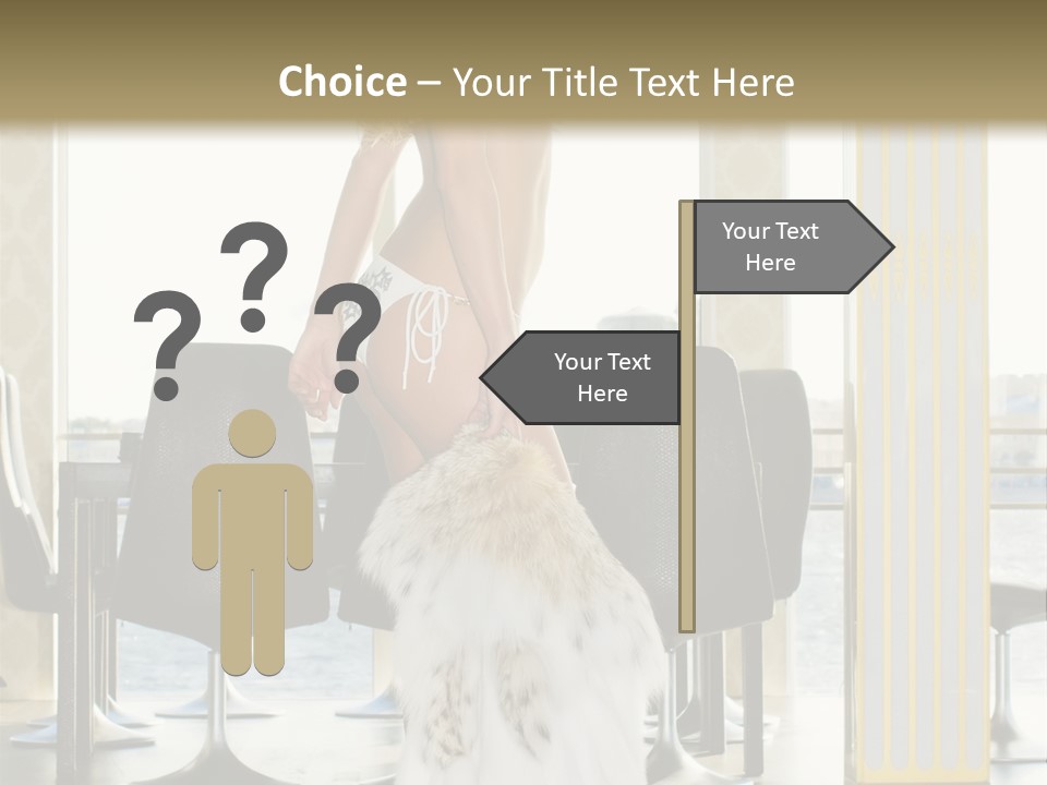 Standing Palace Window PowerPoint Template