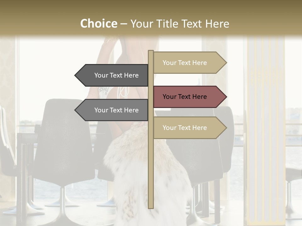 Standing Palace Window PowerPoint Template