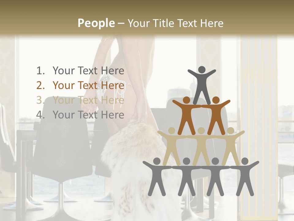 Standing Palace Window PowerPoint Template