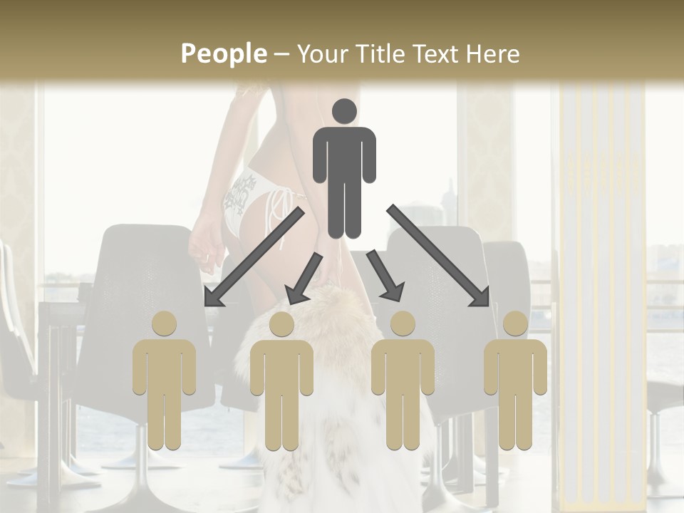 Standing Palace Window PowerPoint Template