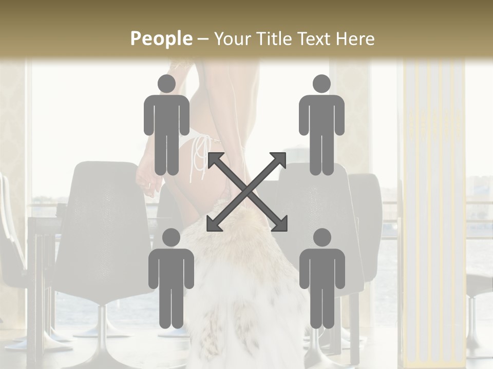 Standing Palace Window PowerPoint Template