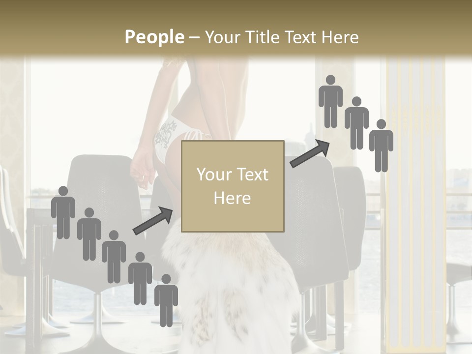 Standing Palace Window PowerPoint Template