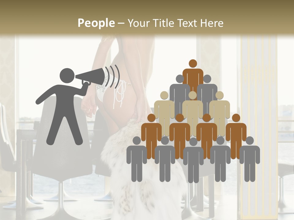 Standing Palace Window PowerPoint Template