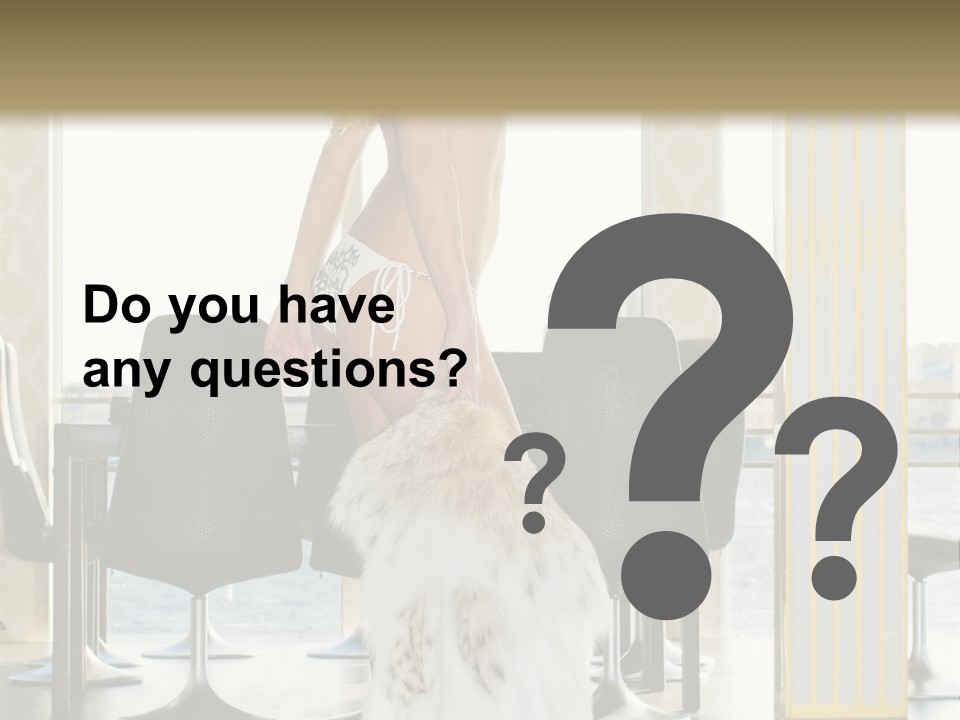 Standing Palace Window PowerPoint Template