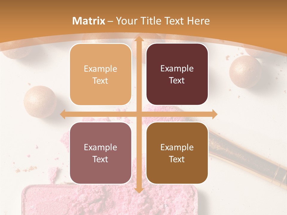 Eyeshadow Brown Pink PowerPoint Template
