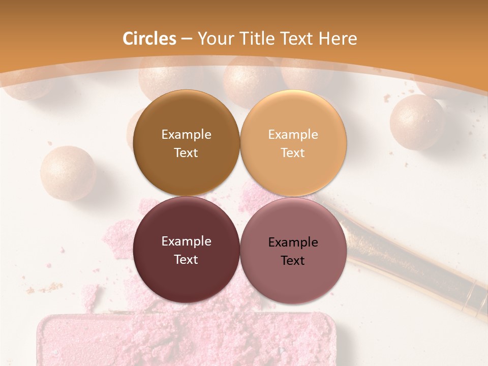 Eyeshadow Brown Pink PowerPoint Template