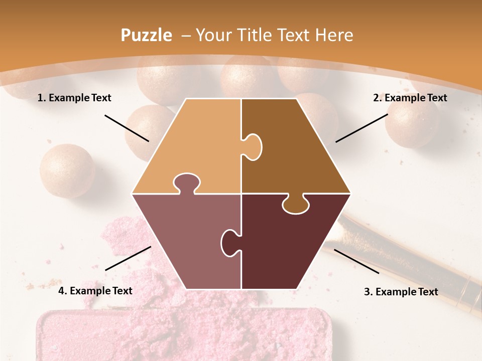 Eyeshadow Brown Pink PowerPoint Template