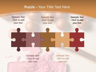 Eyeshadow Brown Pink PowerPoint Template