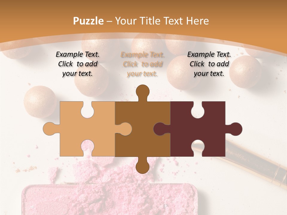 Eyeshadow Brown Pink PowerPoint Template