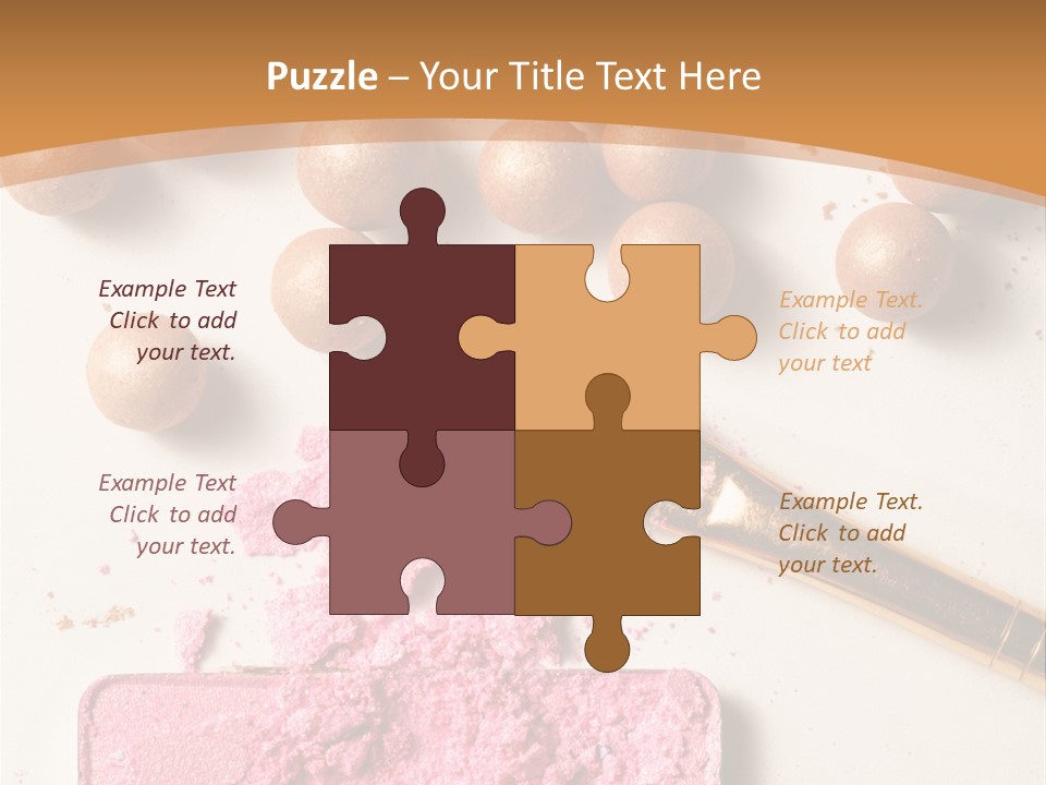 Eyeshadow Brown Pink PowerPoint Template