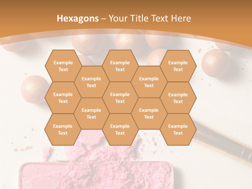 Eyeshadow Brown Pink PowerPoint Template