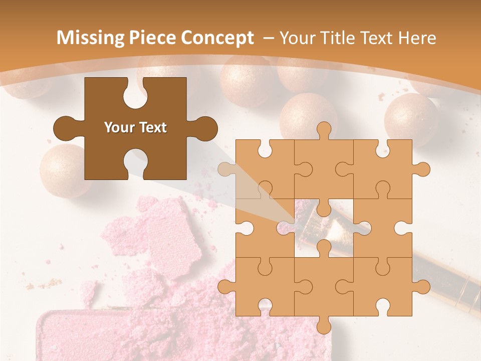 Eyeshadow Brown Pink PowerPoint Template