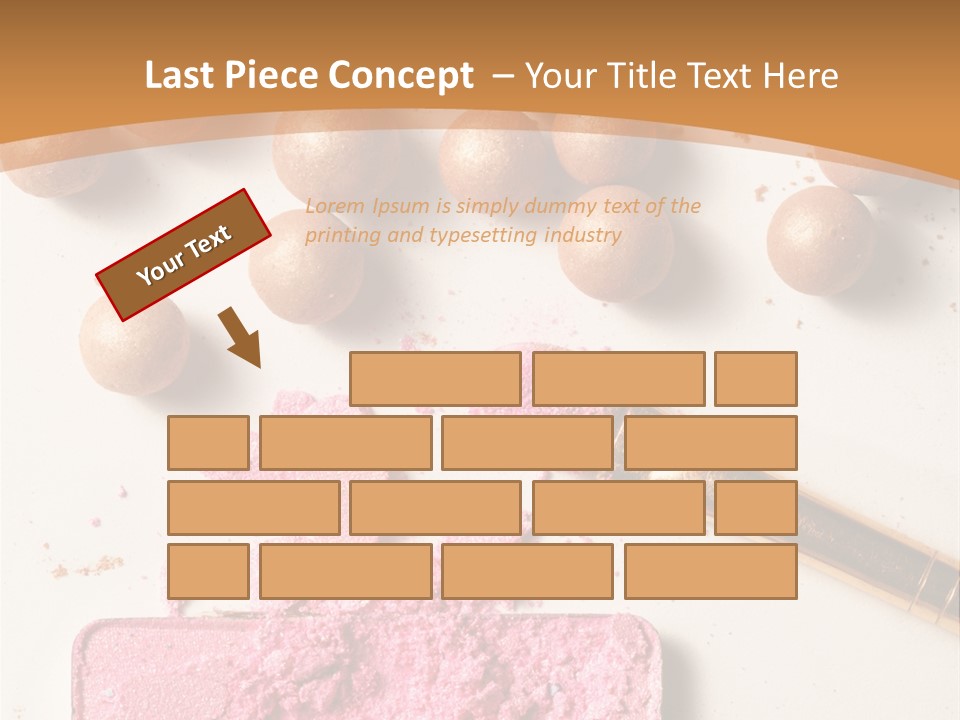 Eyeshadow Brown Pink PowerPoint Template