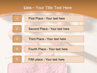 Eyeshadow Brown Pink PowerPoint Template