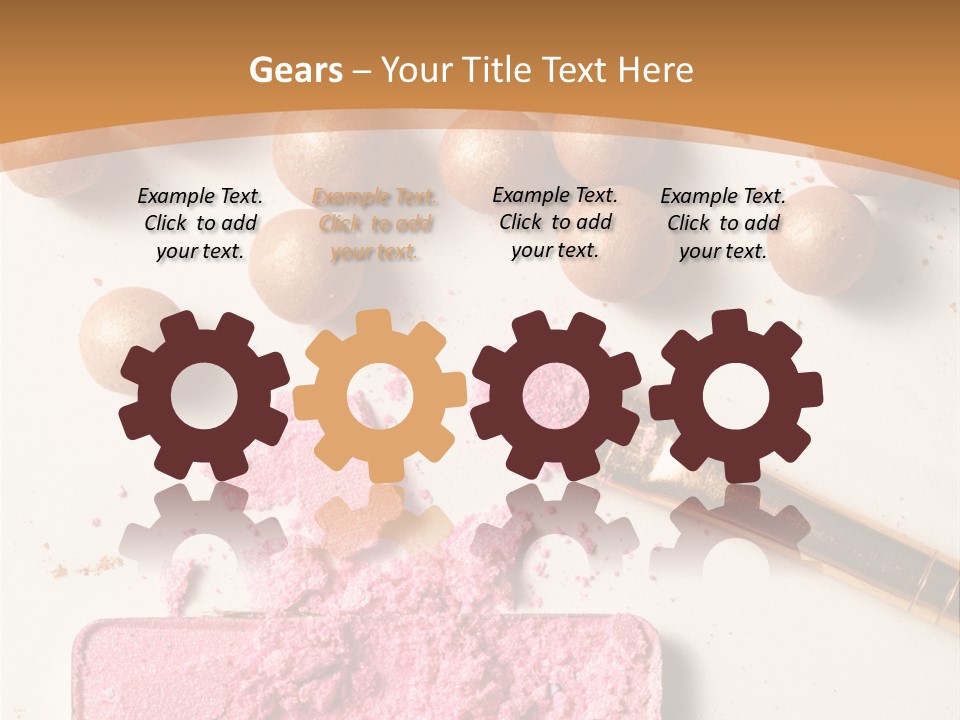 Eyeshadow Brown Pink PowerPoint Template