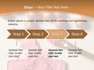 Eyeshadow Brown Pink PowerPoint Template