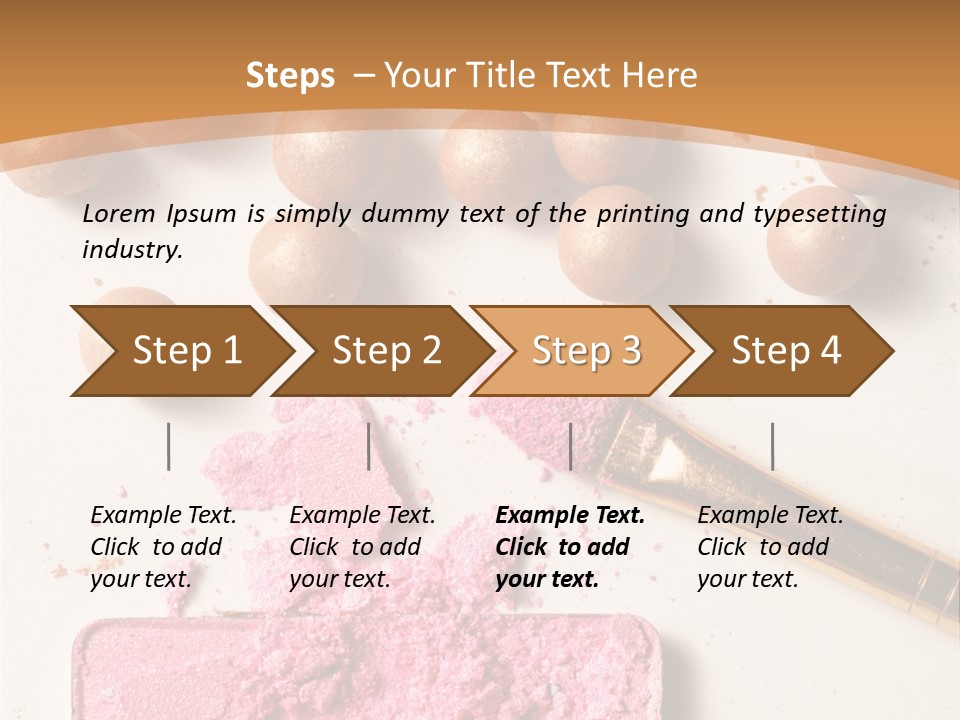 Eyeshadow Brown Pink PowerPoint Template