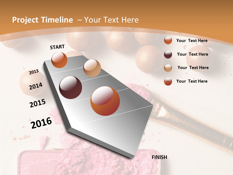 Eyeshadow Brown Pink PowerPoint Template