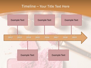 Eyeshadow Brown Pink PowerPoint Template