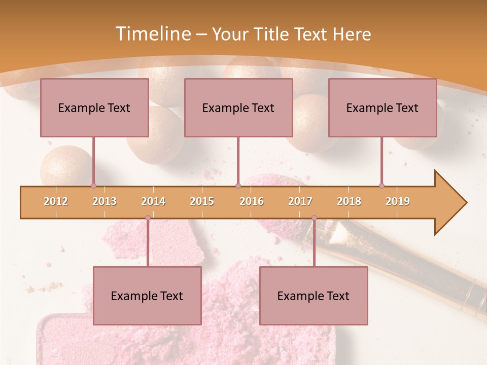 Eyeshadow Brown Pink PowerPoint Template