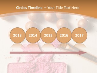 Eyeshadow Brown Pink PowerPoint Template