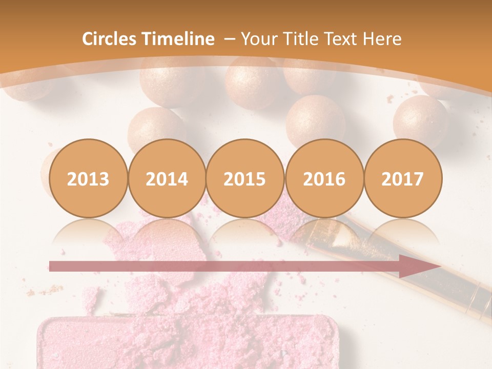 Eyeshadow Brown Pink PowerPoint Template