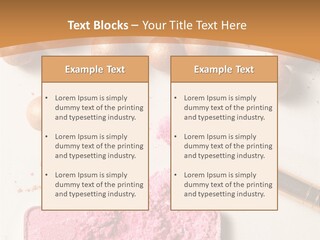 Eyeshadow Brown Pink PowerPoint Template