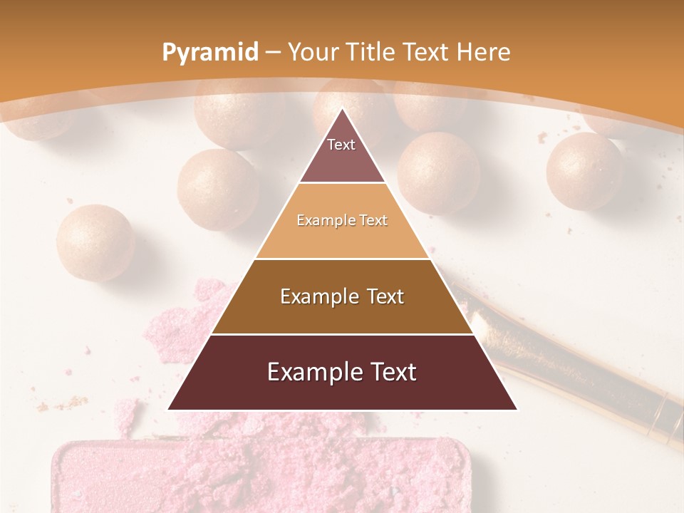 Eyeshadow Brown Pink PowerPoint Template