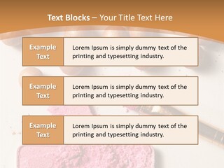 Eyeshadow Brown Pink PowerPoint Template