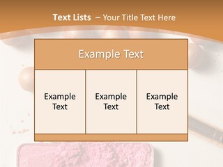 Eyeshadow Brown Pink PowerPoint Template