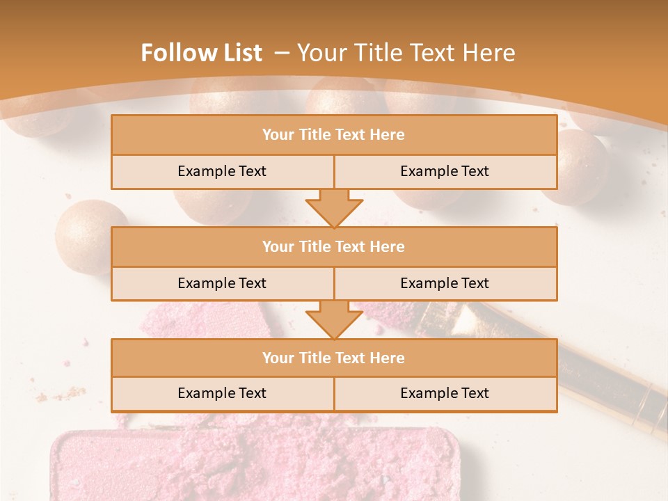 Eyeshadow Brown Pink PowerPoint Template